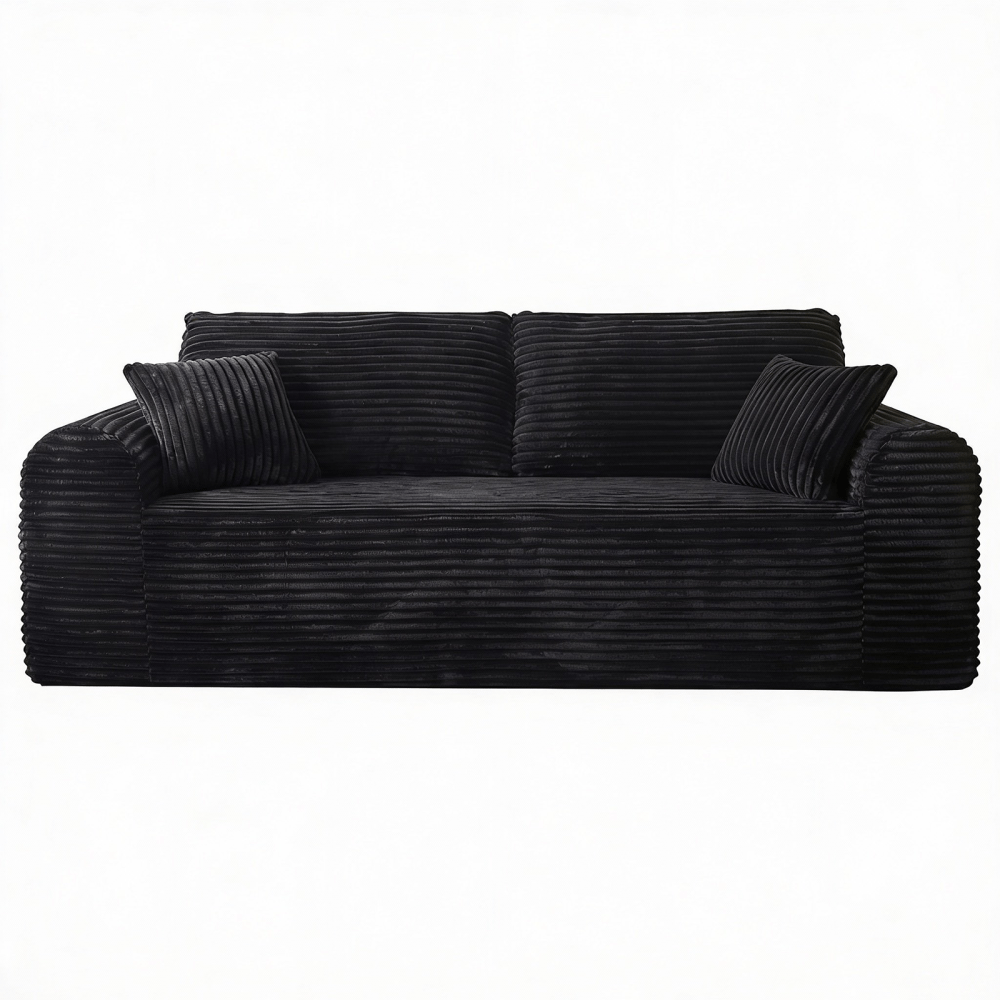 3 Seater Corduroy Boneless Couch | 26.4\