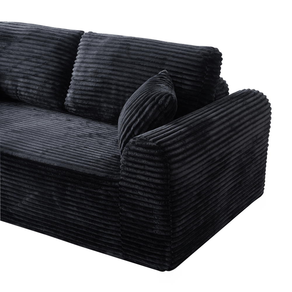 3 Seater Corduroy Boneless Couch | 26.4\