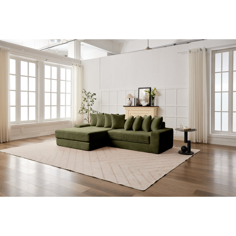 Convertible Floor Sofa Bed Foldable Mattress Cloud Couch for Space Saving Corduroy Compressed Sleeper Sofa Bed Multi-Functional Folding Bed Couch for Living Room Small Apartment
