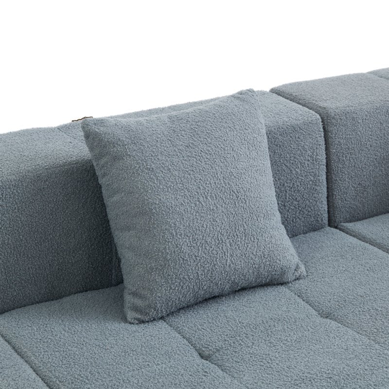 Modern Modular Sectional Sofa - Armless Floor Couch with Removable Back Cushions, No Assembly Required, Space-Saving Design in Neutral Tones () - Ideal for Living Room, Apartment, Office - Convertible Accent Chair or Sleeper Sofa with Plush Cushions