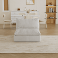 Cloud Sofa with Corduroy Fabric for Living Room Bedroom Apartment Conference Room Deep Seat Couches with DoubleLayer Design Removable Cushion No Assembly Required DIY Combination in White,  Bedroom Seating, Cozy Seating, Stylish Sofa, Durable Fabric