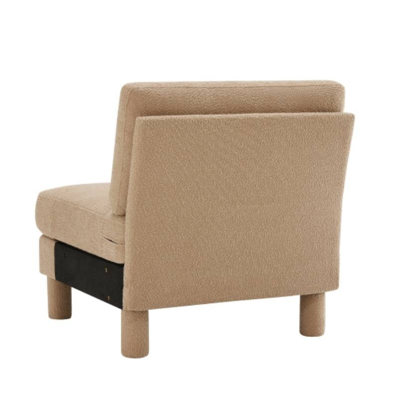 Lucas Armless sofa\u002FPillow Polyester - Coffee
