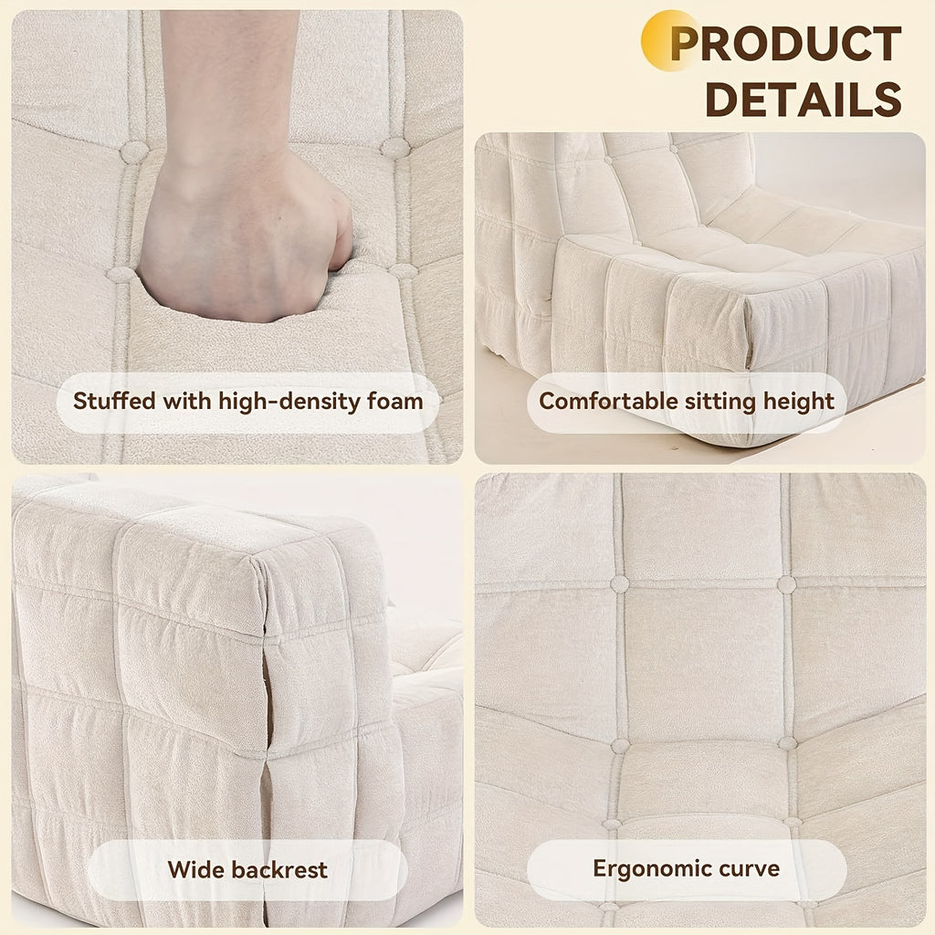 Single Sofa, Boneless Sofa, Compressed Boxed Single Sofa, Suitable for Home, Office, Apartment Leisure