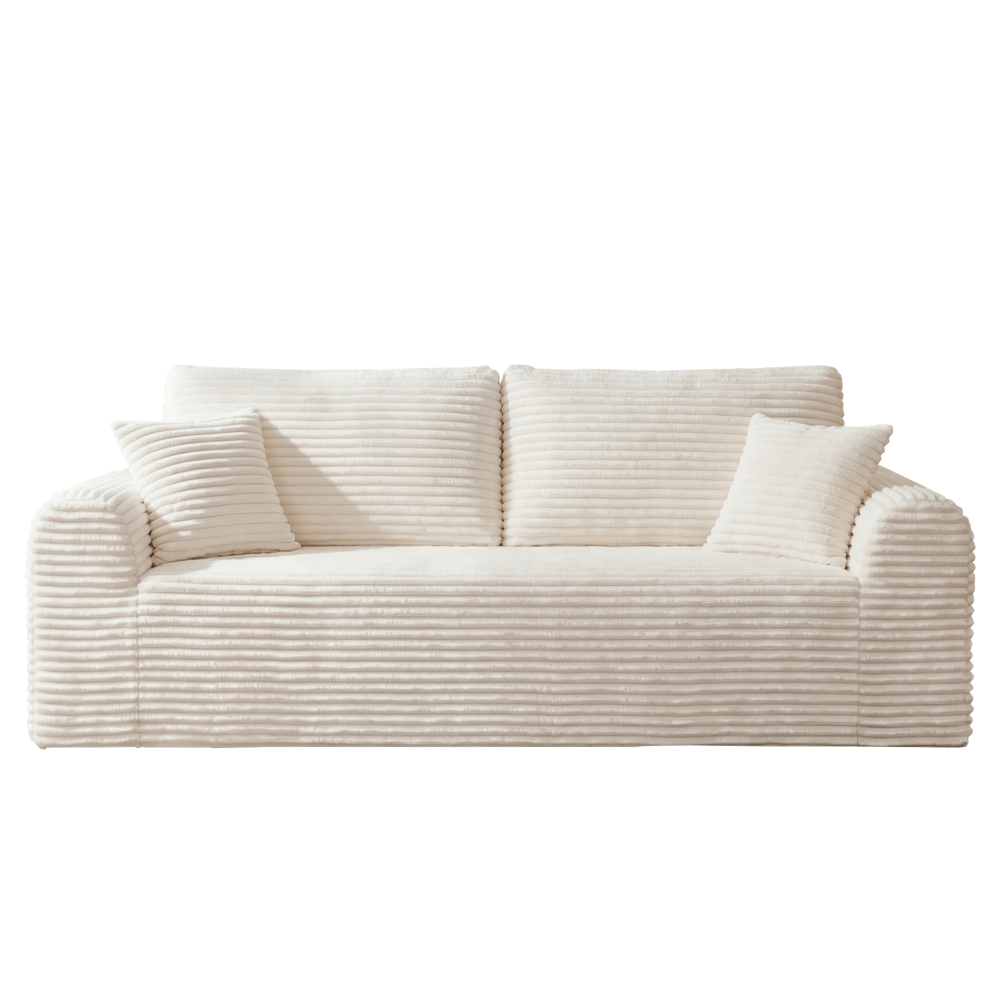 3 Seater Corduroy Boneless Couch | 26.4\