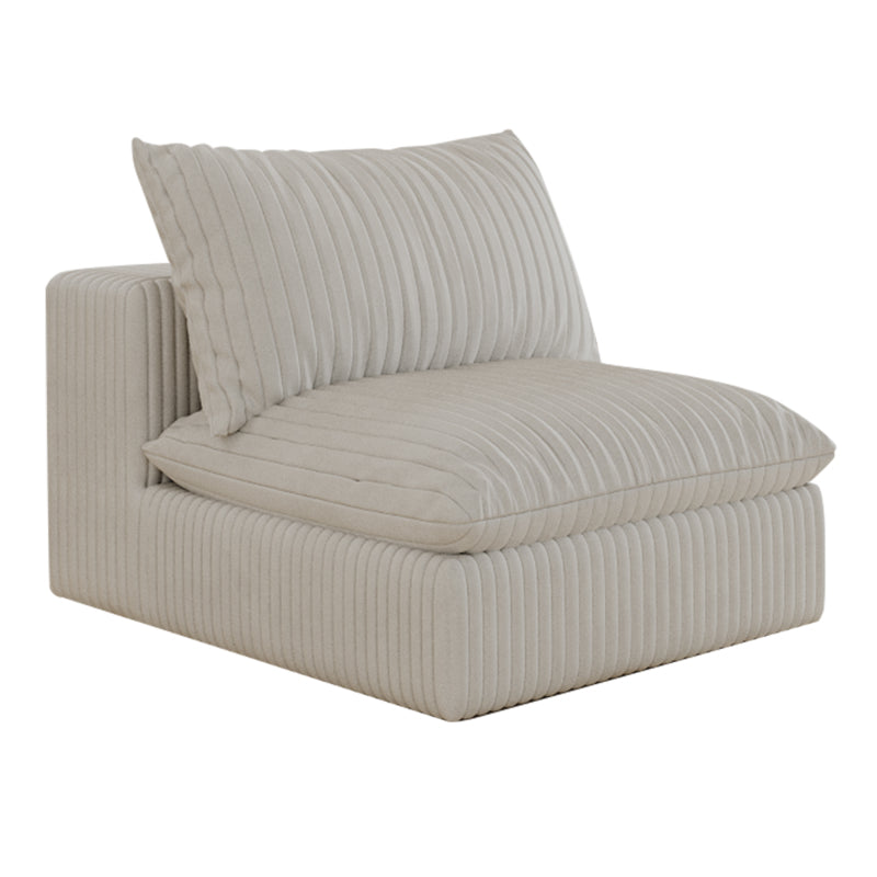 Cloud Sofa with Corduroy Fabric for Living Room Bedroom Apartment Conference Room Deep Seat Couches with DoubleLayer Design Removable Cushion No Assembly Required DIY Combination in White,  Bedroom Seating, Cozy Seating, Stylish Sofa, Durable Fabric