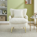 30.31 Inch Modern Beige Single-Seat Sofa Chair - Easy Assembly, Soft Comfortable Fabric-Like Coarse Fabric, Space-Saving Design for Apartments, Offices, Living Rooms, Bedrooms & Conference Halls - Durable Contemporary Minimalist Furniture in Neutral