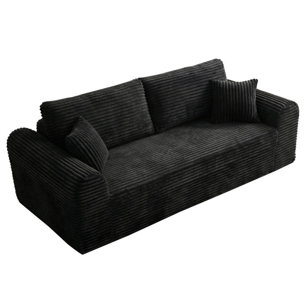 3 Seater Corduroy Boneless Couch | 26.4\