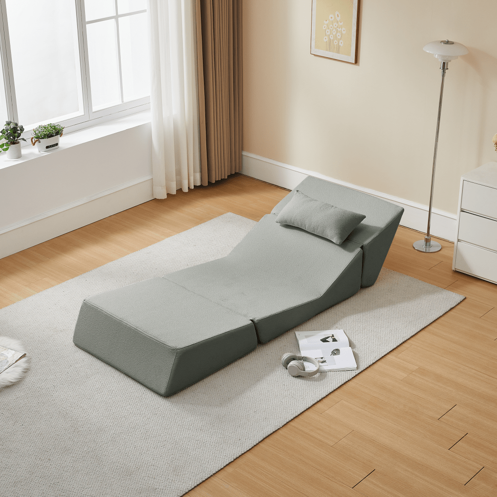 Modern 2-in-1 Compressed Sofa Bed | Perfect for Small Space, Mixed Color, Classic Style, Poly Blend Upholstery
