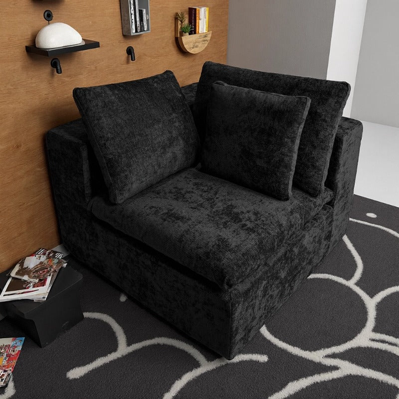 Sofa for a Minimalist Living Room in Black