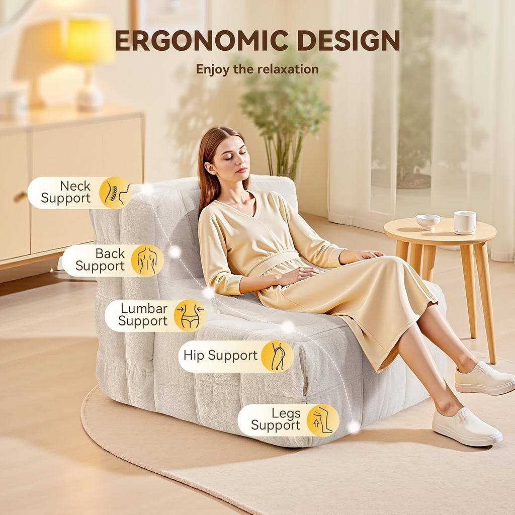 Single Sofa, Boneless Sofa, Compressed Boxed Single Sofa, Suitable for Home, Office, Apartment Leisure