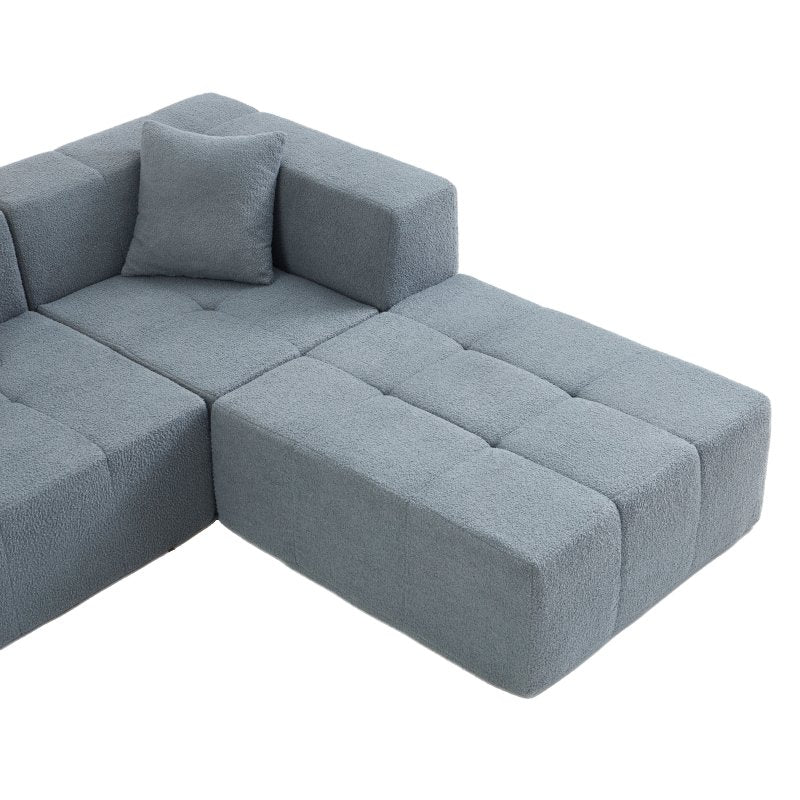 Modern Modular Sectional Sofa - Armless Floor Couch with Removable Back Cushions, No Assembly Required, Space-Saving Design in Neutral Tones () - Ideal for Living Room, Apartment, Office - Convertible Accent Chair or Sleeper Sofa with Plush Cushions