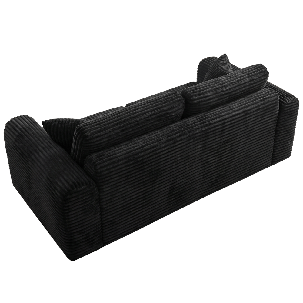 3 Seater Corduroy Boneless Couch | 26.4\