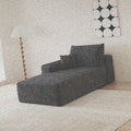 Black Sofa Designed for Minimalist Living Rooms, Featuring Soft Cushions And a Right-Side Sleeper Option