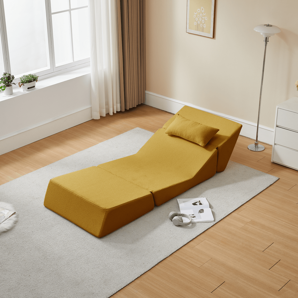 Modern 2-in-1 Compressed Sofa Bed | Perfect for Small Space, Mixed Color, Classic Style, Poly Blend Upholstery