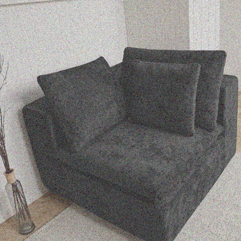 Sofa for a Minimalist Living Room in Black