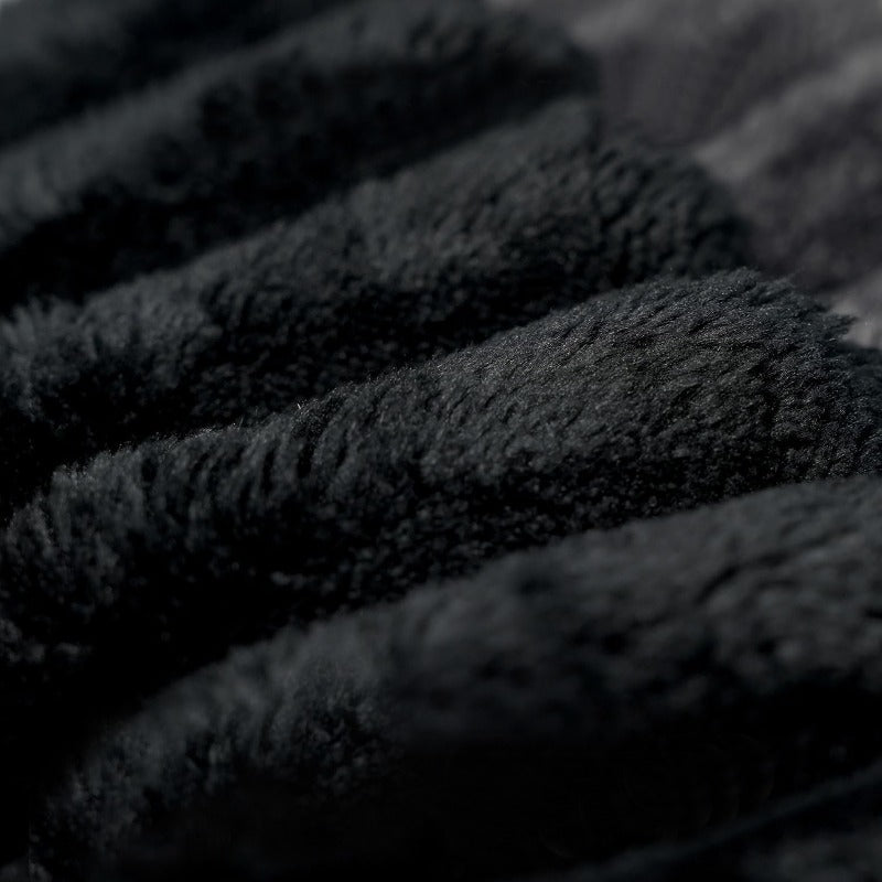 Black Sofa Designed for Minimalist Living Rooms, Featuring Soft Cushions And a Right-Side Sleeper Option